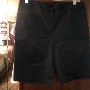 Ladies black walking shorts